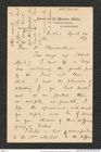 Nachlass Franz Steindachner, Brief von Alexander Goodman More an Franz Steindachner (24.04.1879), Inv.Nr. 349.05, Seite 1